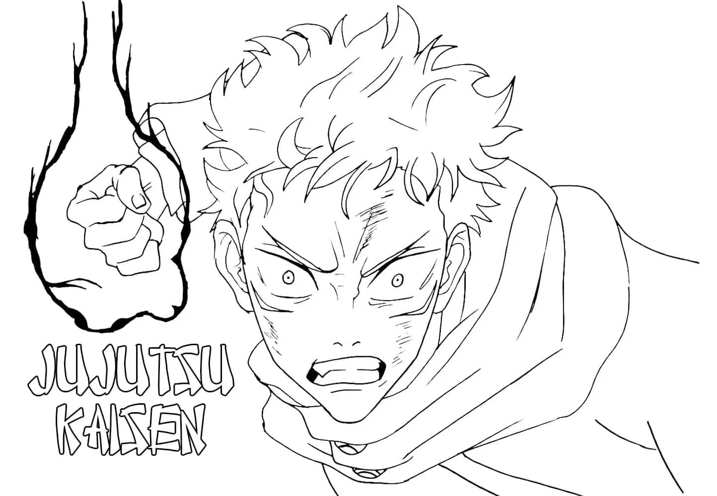 Yuji Para Colorear 2