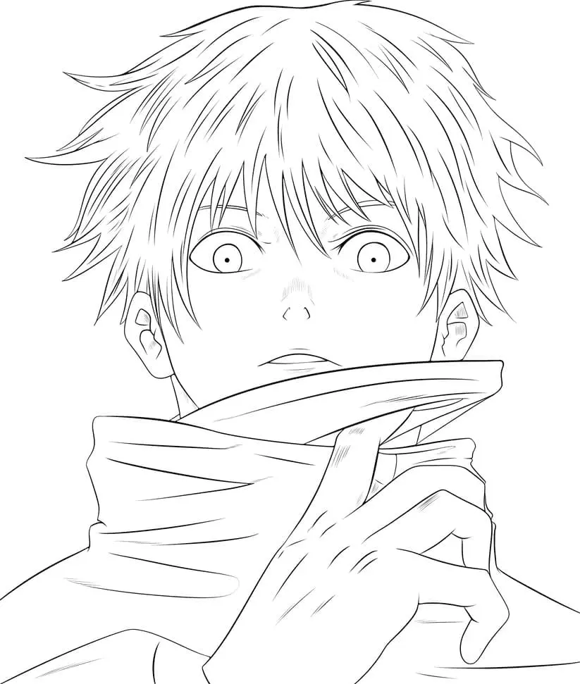 Yuji Para Colorear 22