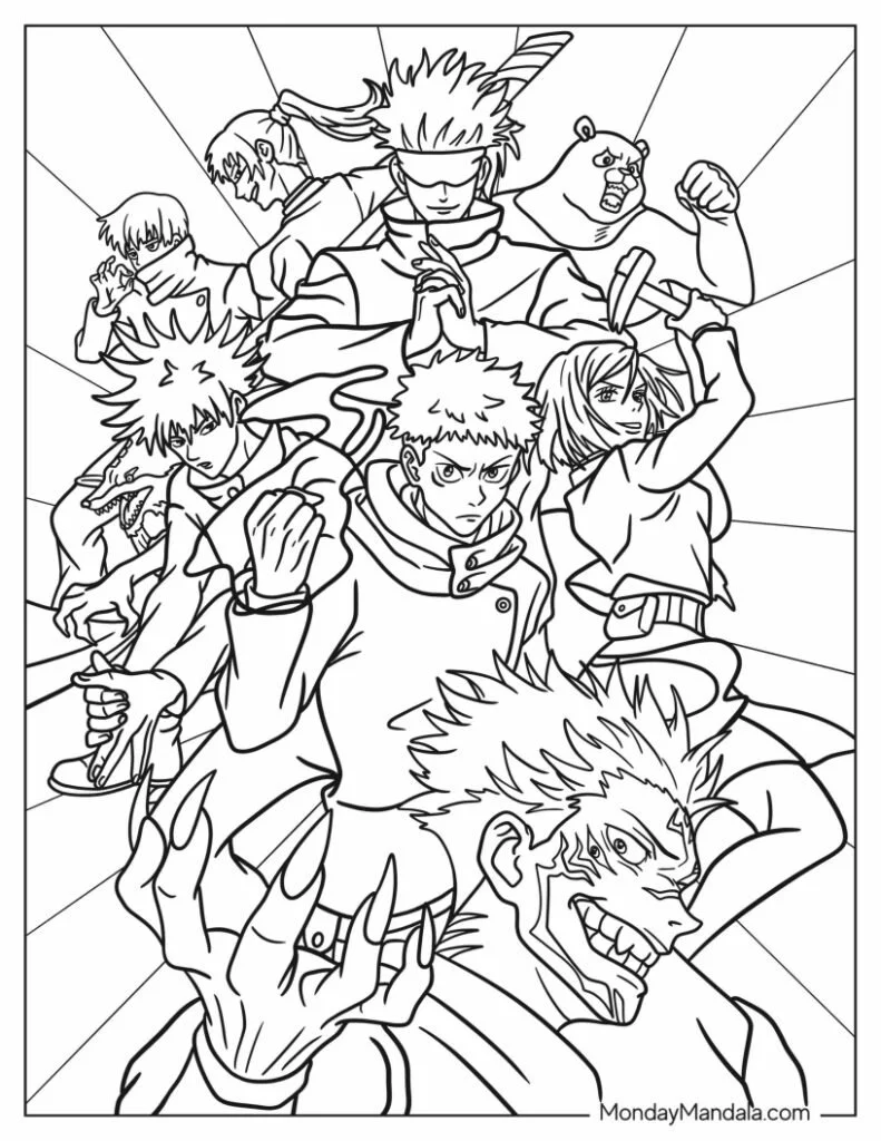 Yuji Para Colorear 28