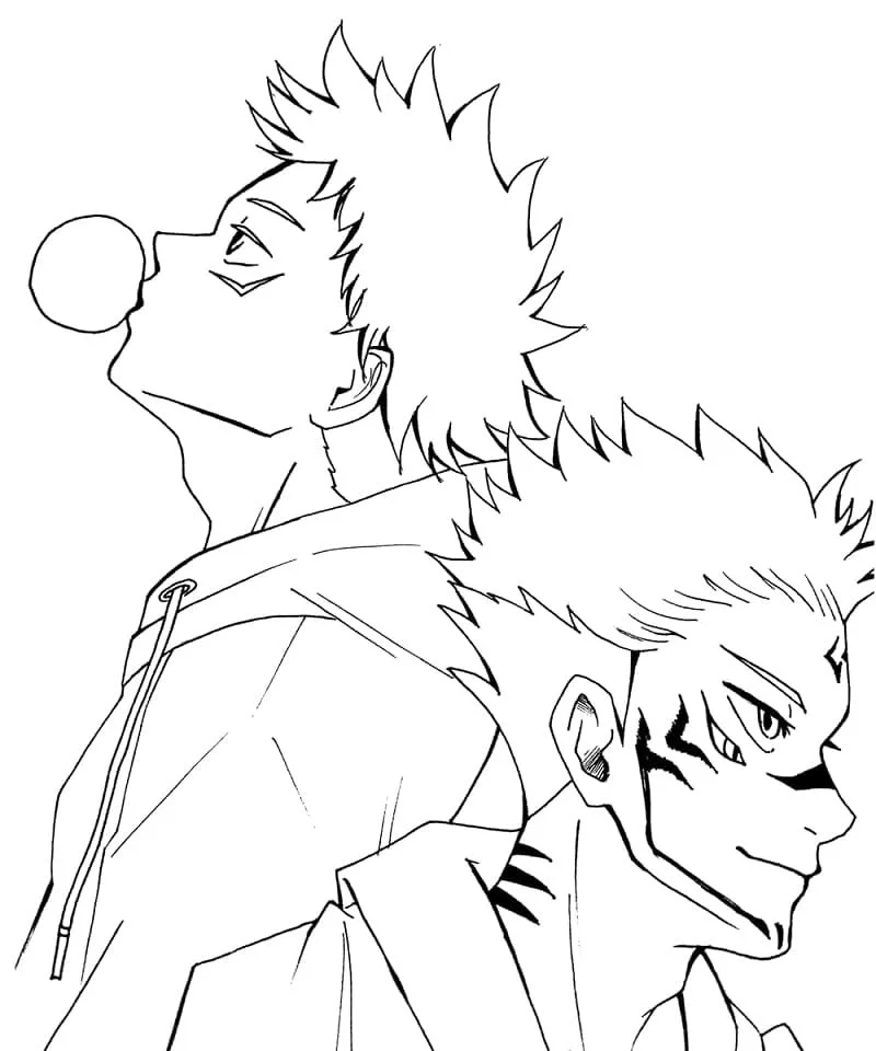 Yuji Para Colorear 5