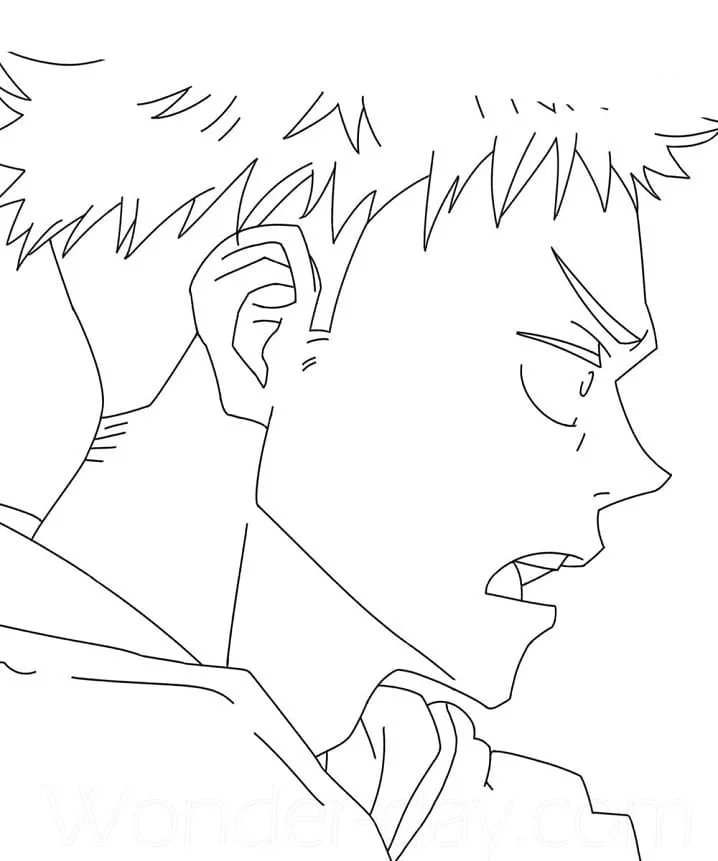 Yuji Para Colorear 7