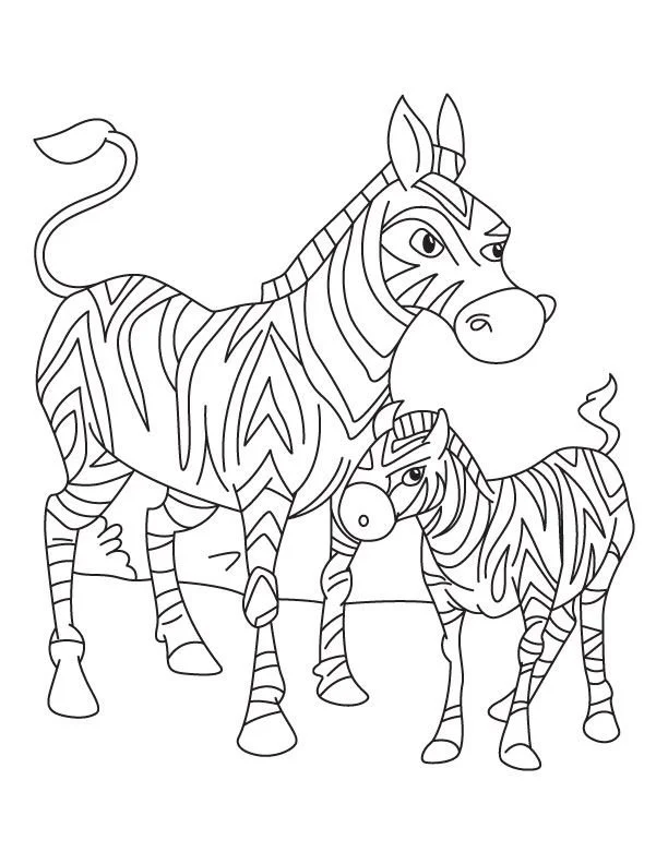 Cebra Para Colorear 13