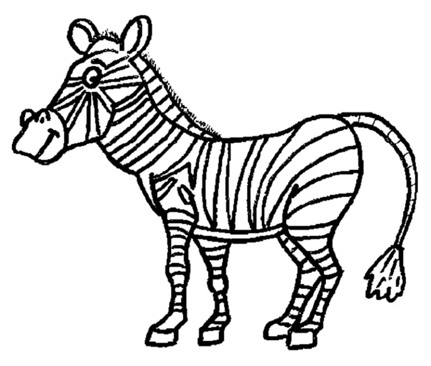 Cebra Para Colorear 18