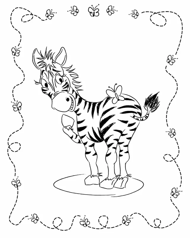 Cebra Para Colorear 26