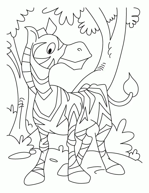 Cebra Para Colorear 7