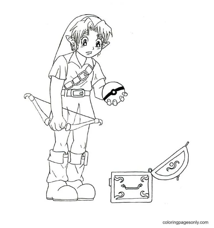 Desenhos de Zelda Para Colorir 12