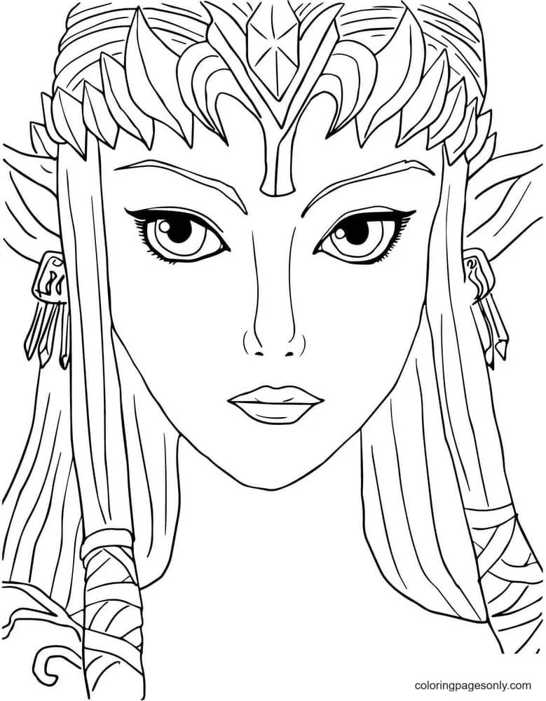 Desenhos de Zelda Para Colorir 40