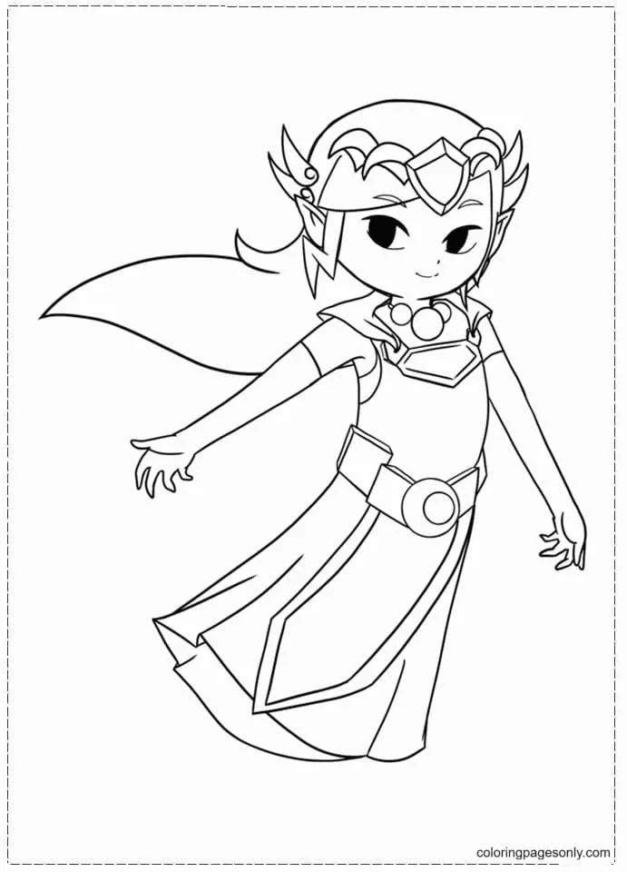 Desenhos de Zelda Para Colorir 48
