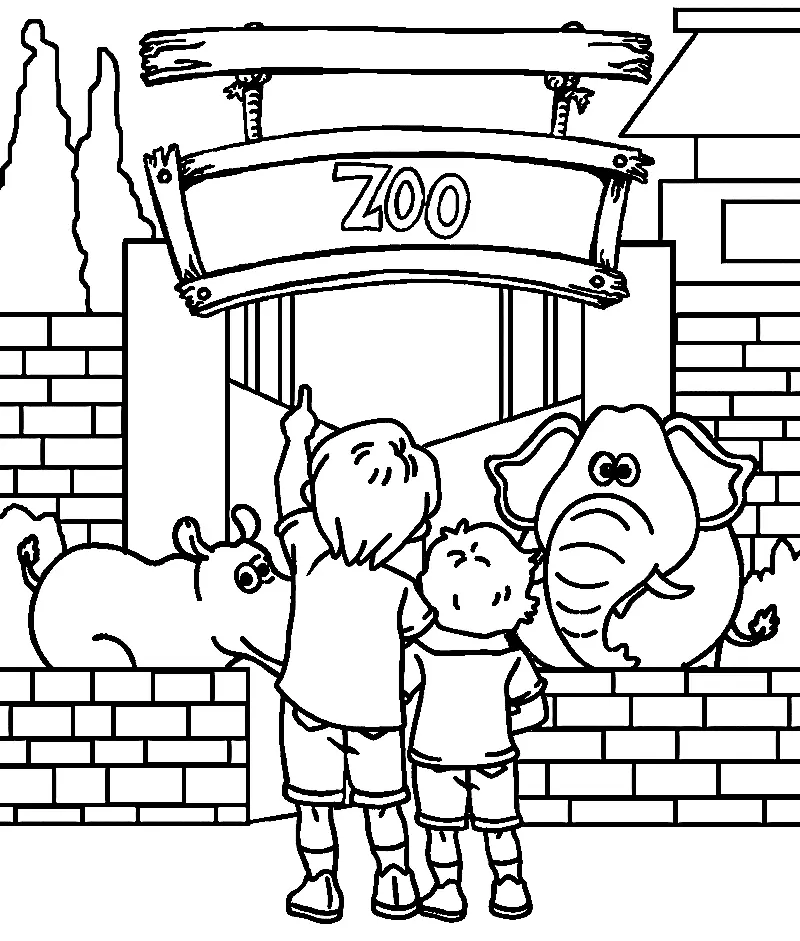 Zoo Coloring Pages 13