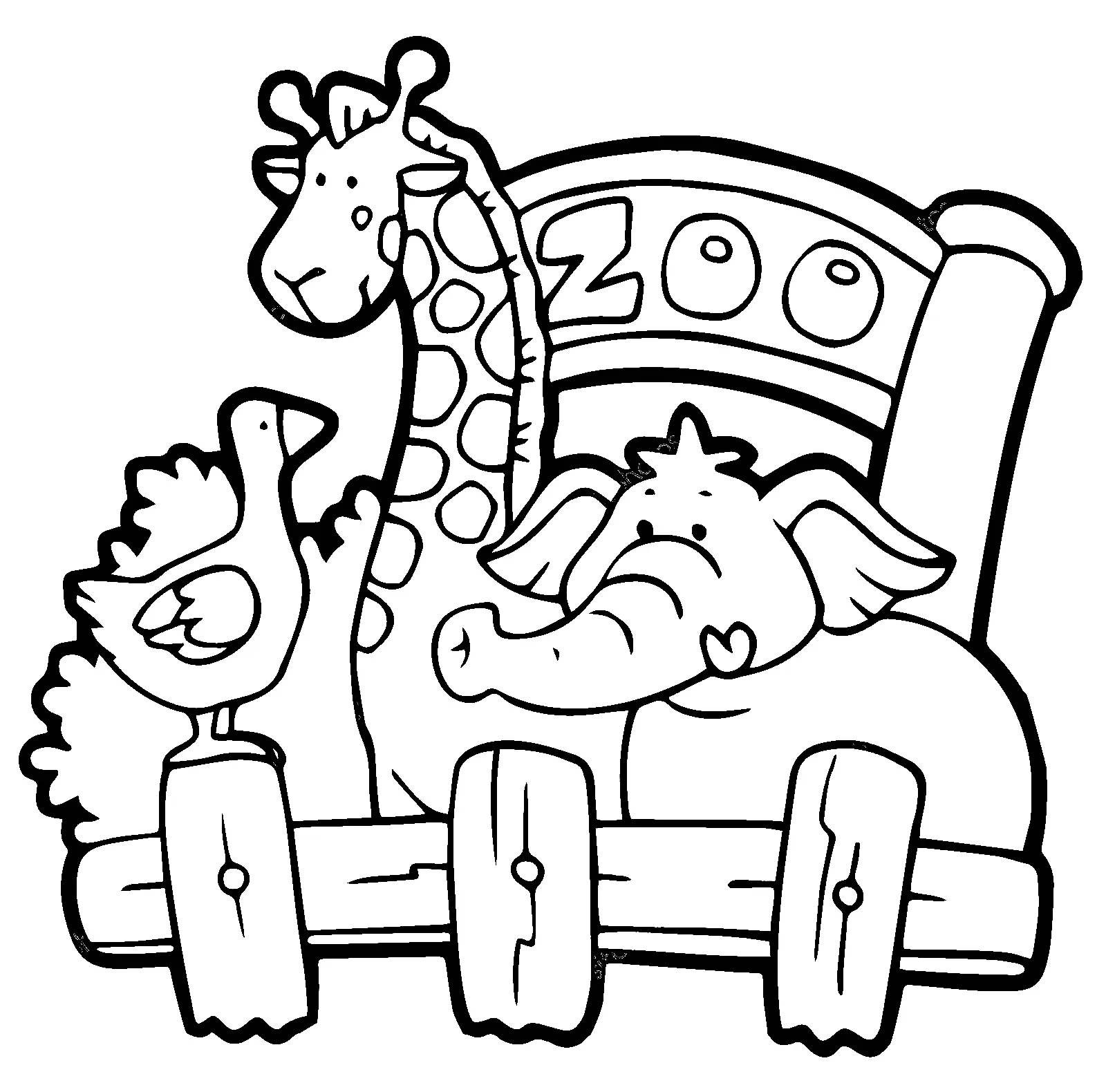 Zoo Coloring Pages 4
