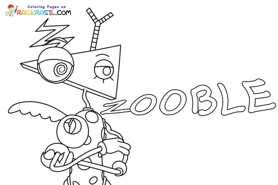 Desenhos de Zooble Para Colorir 1