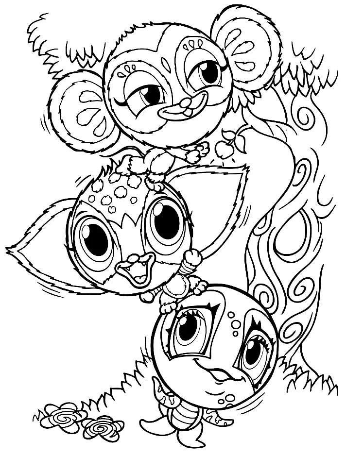 Zoobles Coloring Pages 34