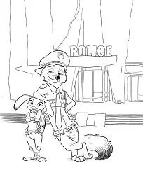 Zootopia Coloring Pages 4