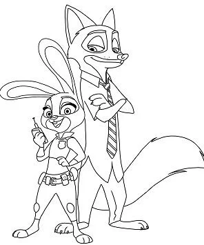Zootopia Coloring Pages 9
